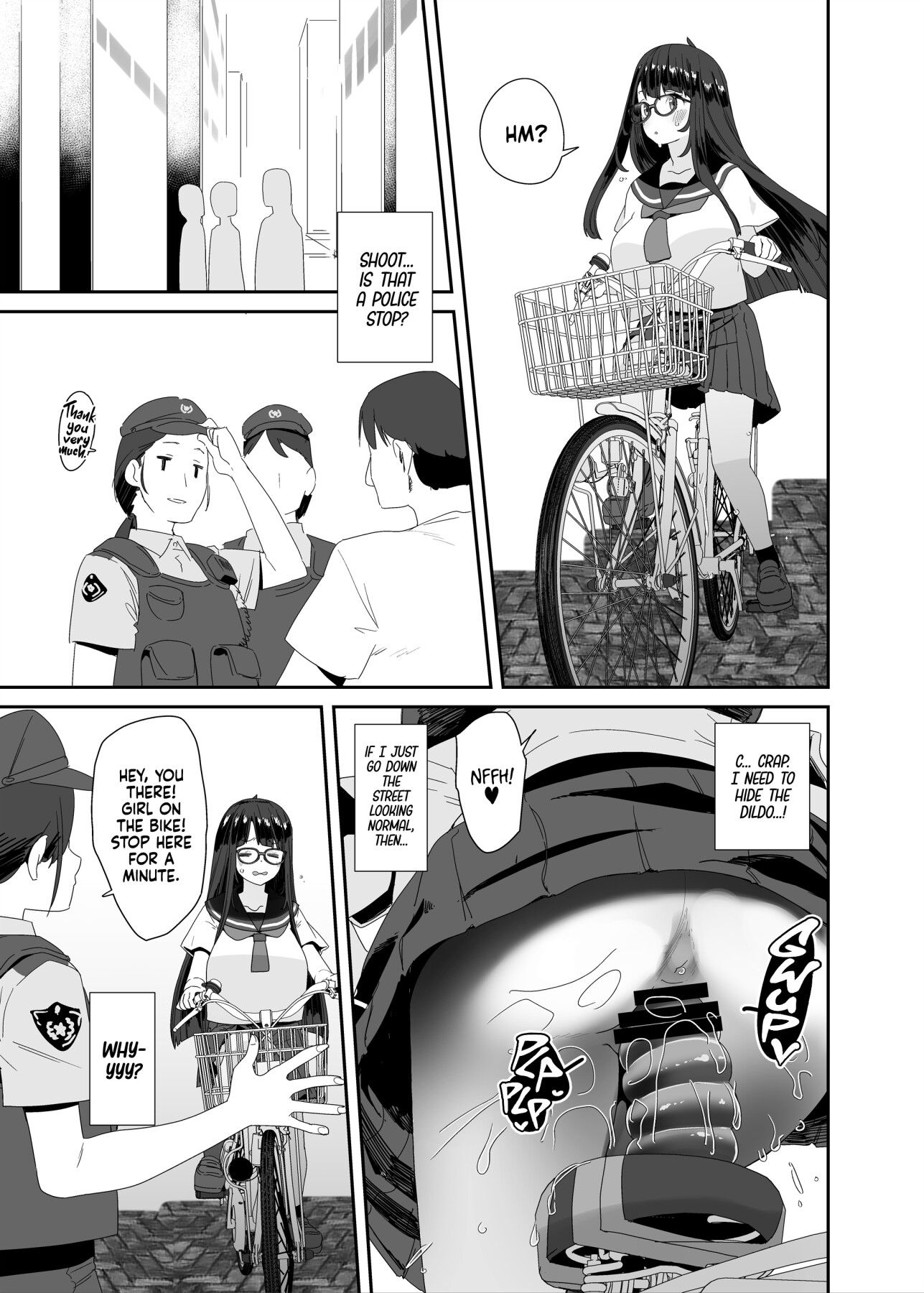 hentai manga The Slutty, Stacked Middle Schooler Who Gets Off on her Bike
